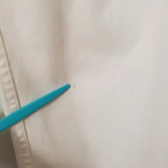 Mother The Dropout Straight Crop Jeans Glass Slipper Wash White Denim Size 27 - Picture 5 of 10